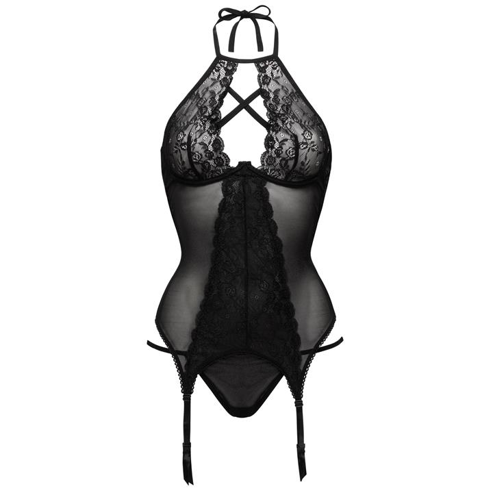 Lovehoney Twilight Temptation Halterneck Basque Set