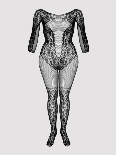 Fifty Shades of Grey Captivate Plus Size Lace Spanking Bodystocking