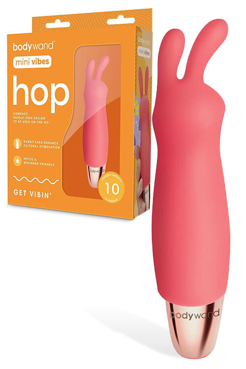Bodywand Hop 5.25″ Mini Rabbit Eared Clitoral Vibrator
