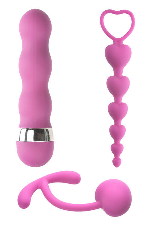 Adam and Eve Waves Of Pleasure 3 Piece Beginner’s Toy Kit