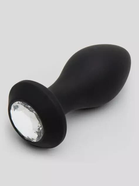 Power Gem Rechargeable Vibrating Silicone Butt Plug 3 Inch