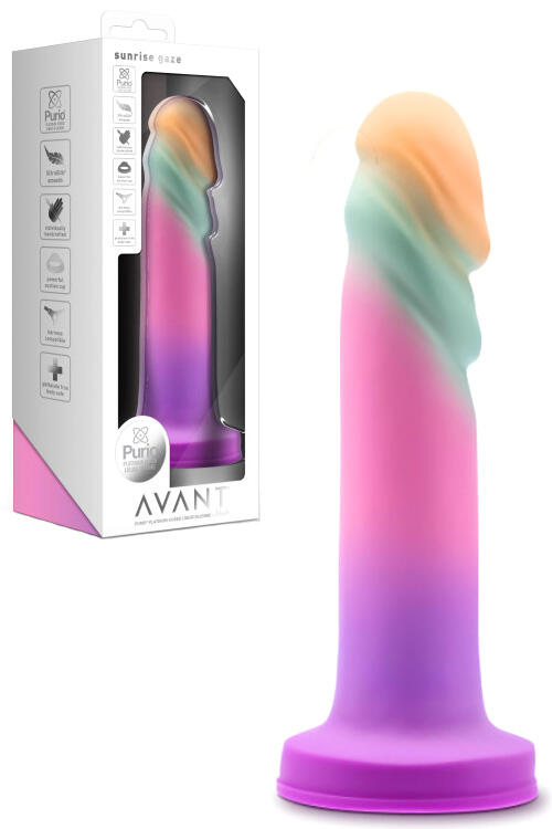 Blush Sunrise Gaze 7.5″ Hand Sculpted Silicone Dildo with Suction Cup Base