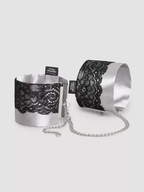 Fifty Shades of Grey Play Nice Satin and Lace Wrist Cuffs