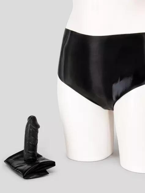 Latex Brief with Inner Dildo