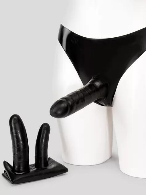 Late X Collection Latex Triple Penetrator Dildo Pants for Her