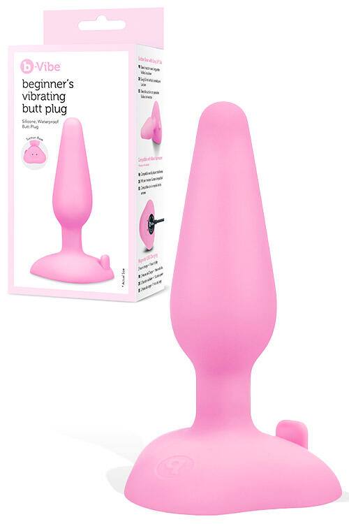 B-Vibe 4.1″ Beginners Vibrating Butt Plug with Suction Cup Base