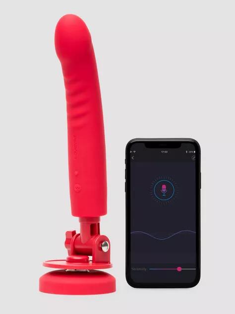 Lovense Mission 2 Touch Sensitive App Control Vibrating Dildo with Suction Cup