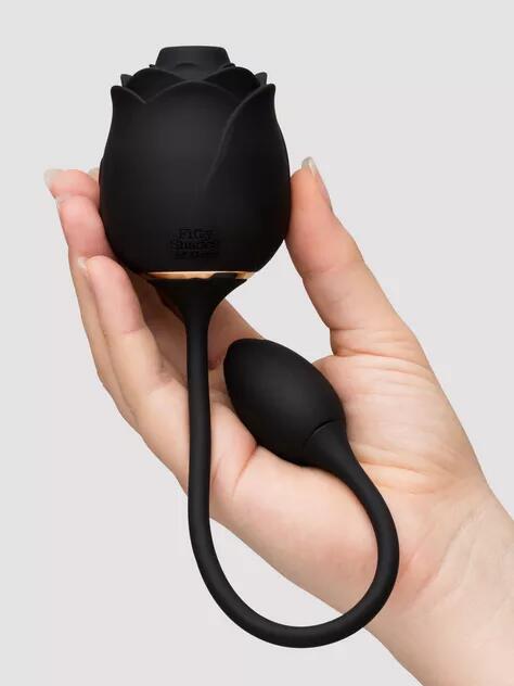 Fifty Shades of Grey Dark Blushing Rose Clitoral Suction Stimulator and Vibrating Egg