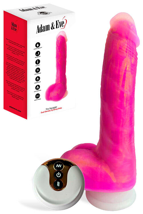 Adam and Eve The Squiggler Dual Density 9″ Gyrating Dildo with Remote