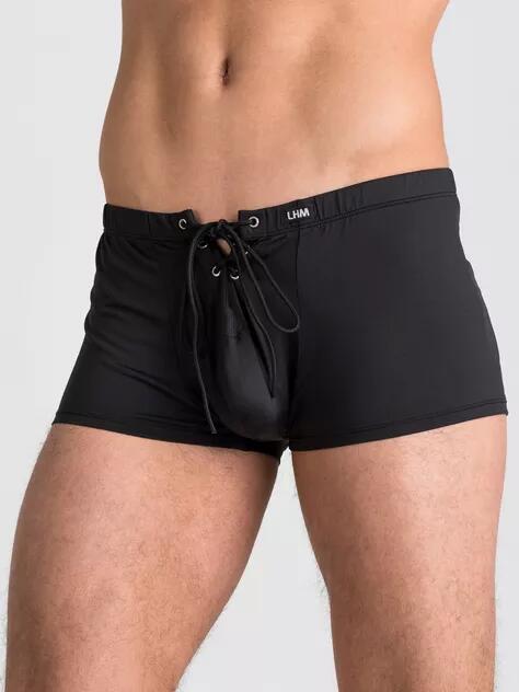 LHM Microfibre Lace Up Boxer Shorts