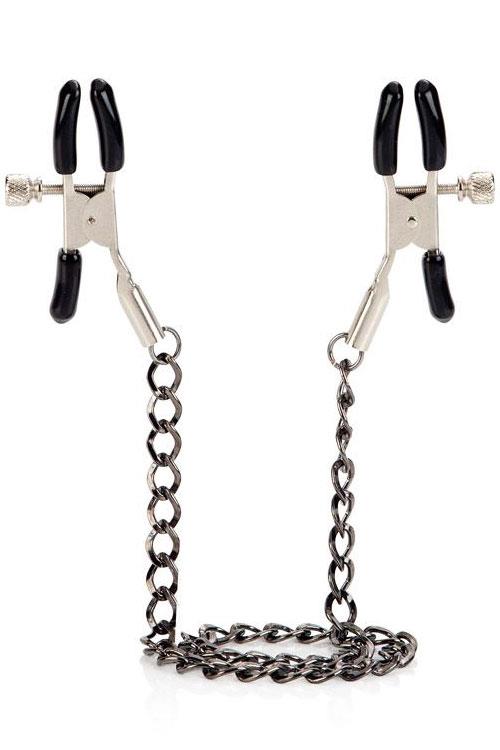 Calexotics Adjustable Metal Nipple Clamps & Connecting Chain