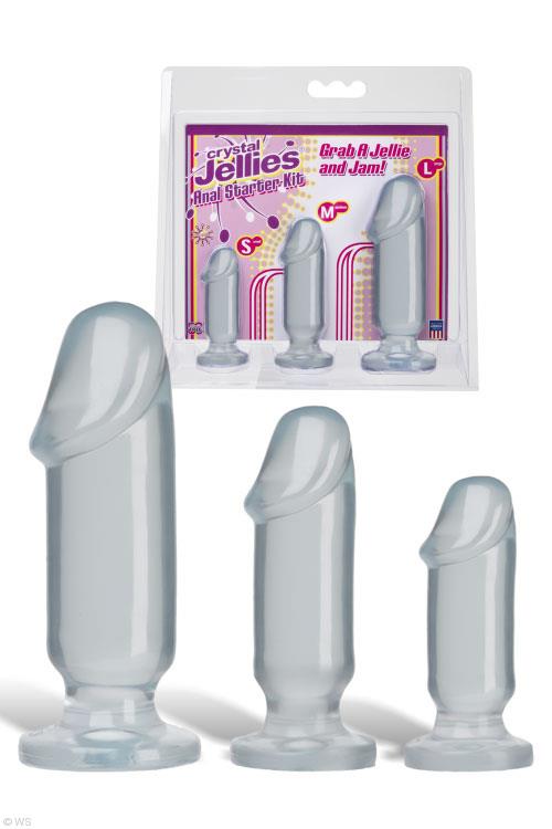Doc Johnson Crystal Jellies Anal Starter Kit