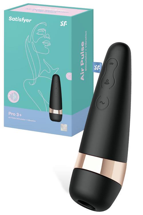 Satisfyer 5.7″ Pro 3 Plus Air Pulse Vibrating Clitoral Stimulator