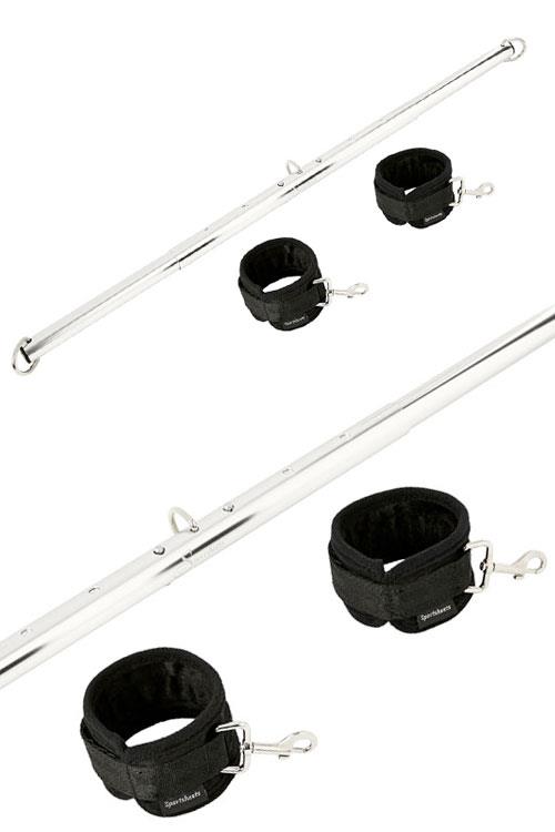 Sportsheets International 29″ Expandable Spreader Bar plus Cuffs