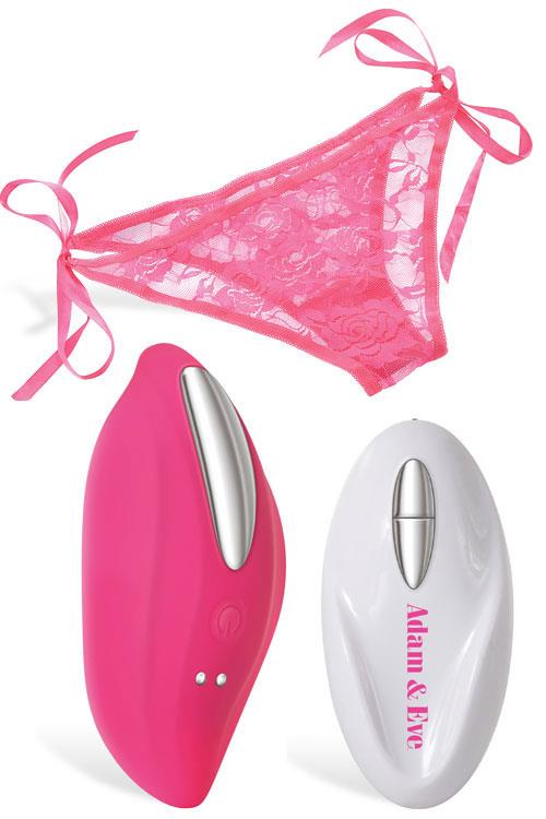 Adam and Eve Remote Controlled Side Tie Panty Vibrator