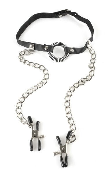 Fetish Fantasy Limited Edition O Ring Ball Gag & Nipple Clamps
