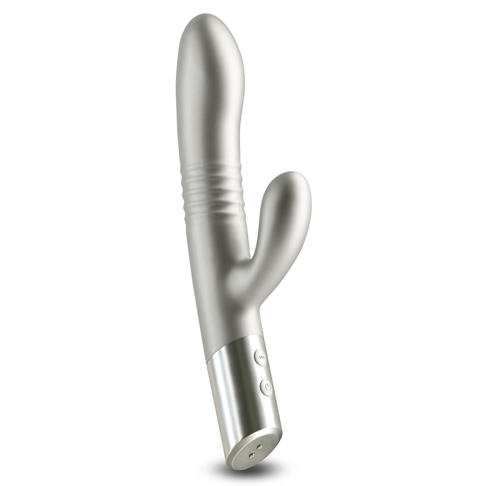 Royals Grace Metallic Rechargeable Thrusting Rabbit Vibrator