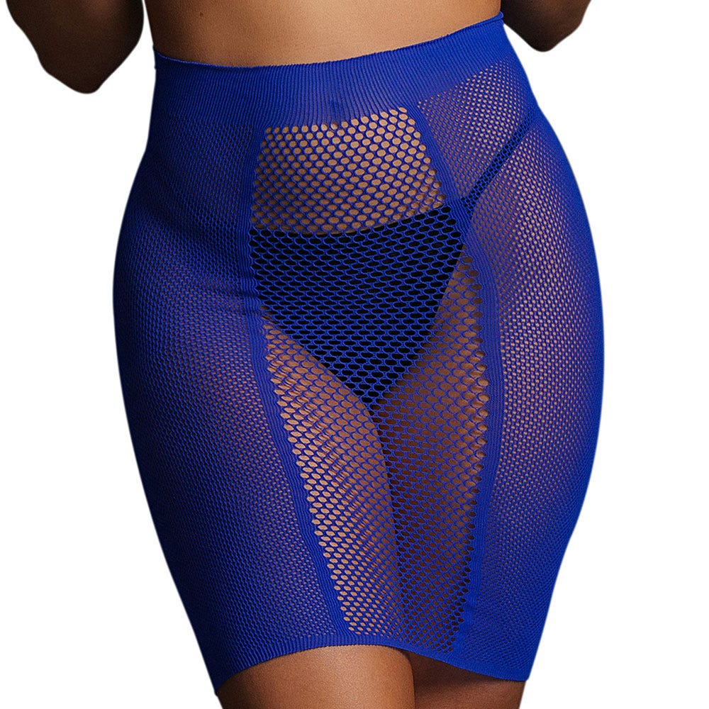 Le Desir High-Waist Fishnet Skirt