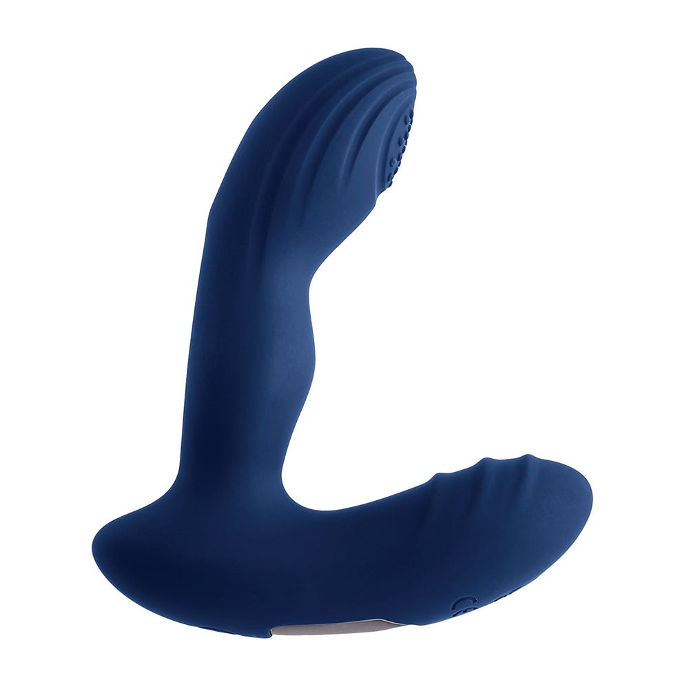 Playboy Pleasure Pleaser Rechargeable Vibrating Tapping Prostate Massager with Remote