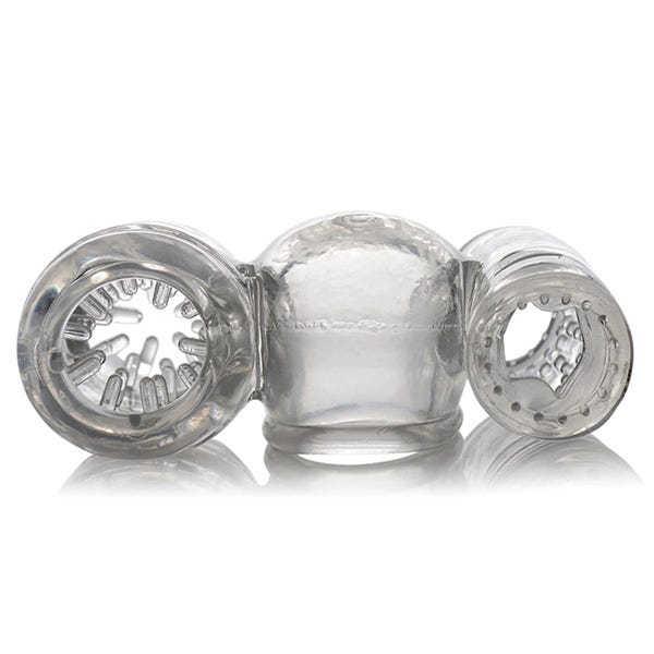 Wand Essentials Twin Turbo Strokers 2 in 1 Wand Attachment for Men