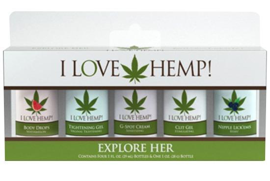 I LOVE HEMP Explore Her AROUSAL GEL SET
