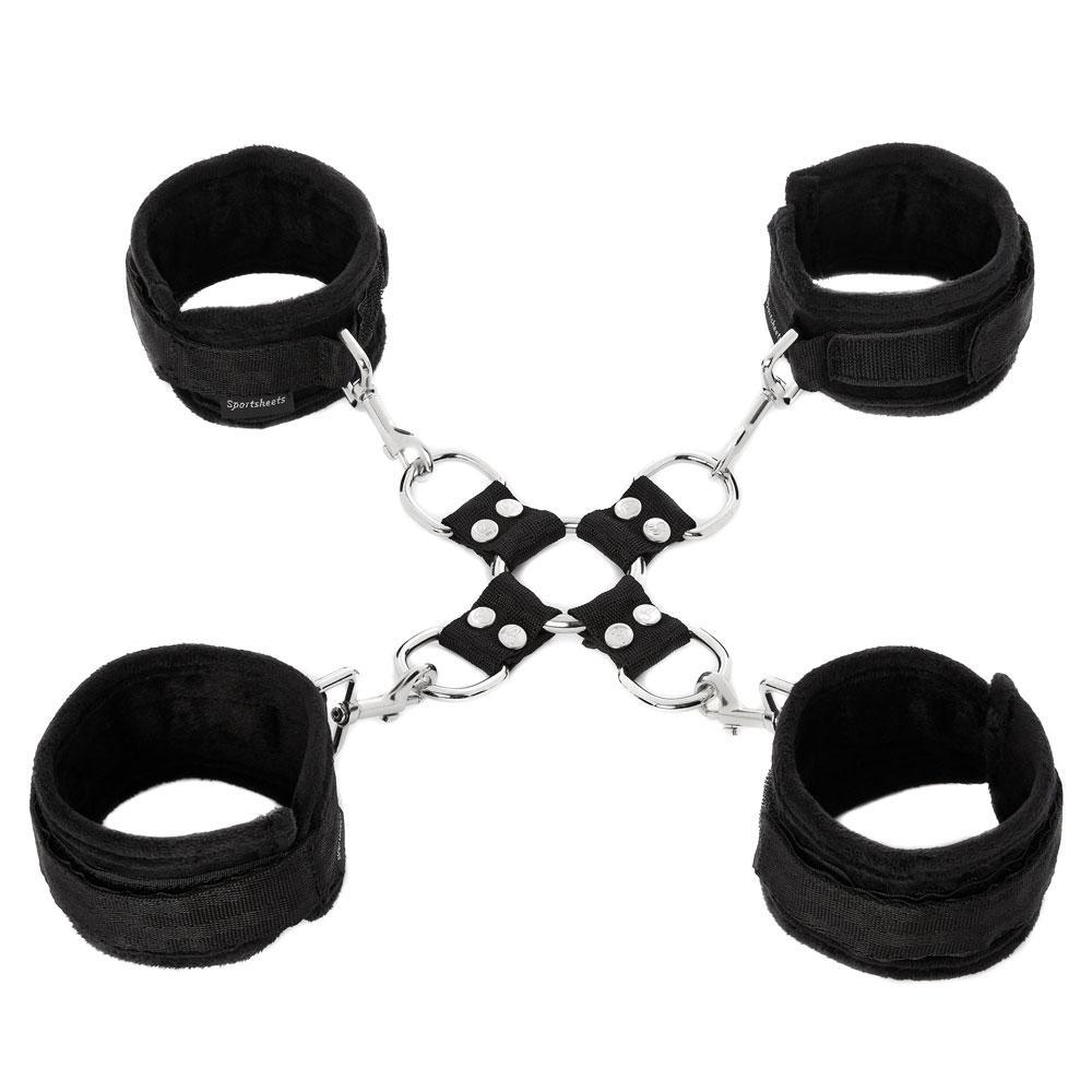 SPORTSHEETS HOG TIE AND CUFF SET
