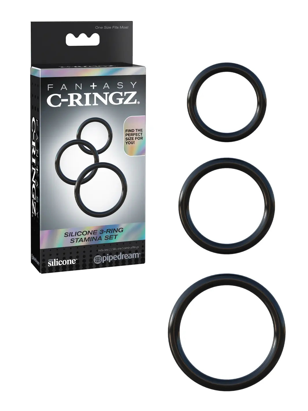 Fantasy C-Ringz Silicone 3-Ring Stamina Set
