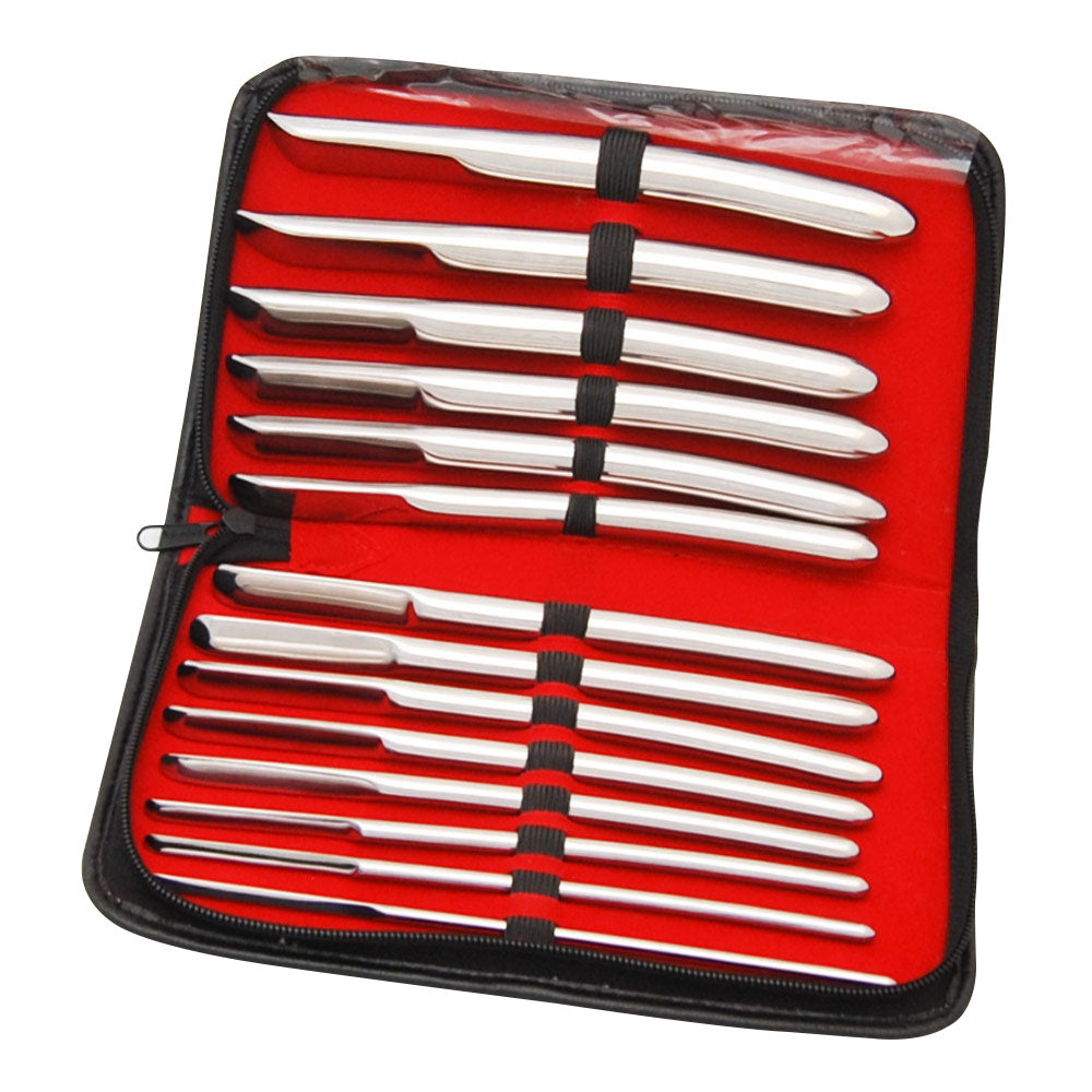 Triune Stainless Steel 14pc Single Ended Dilator Set