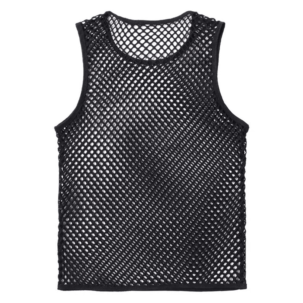Love In Leather Mens Mesh Singlet