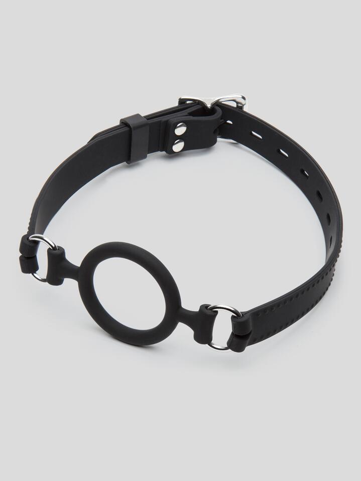 DOMINIX Deluxe Silicone O-Ring Gag 1.5-Inches Diameter - Black