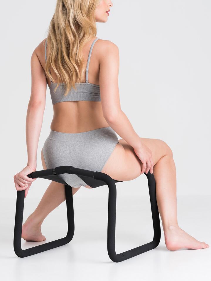 Bondage Boutique Sex Position Enhancer Chair - Black