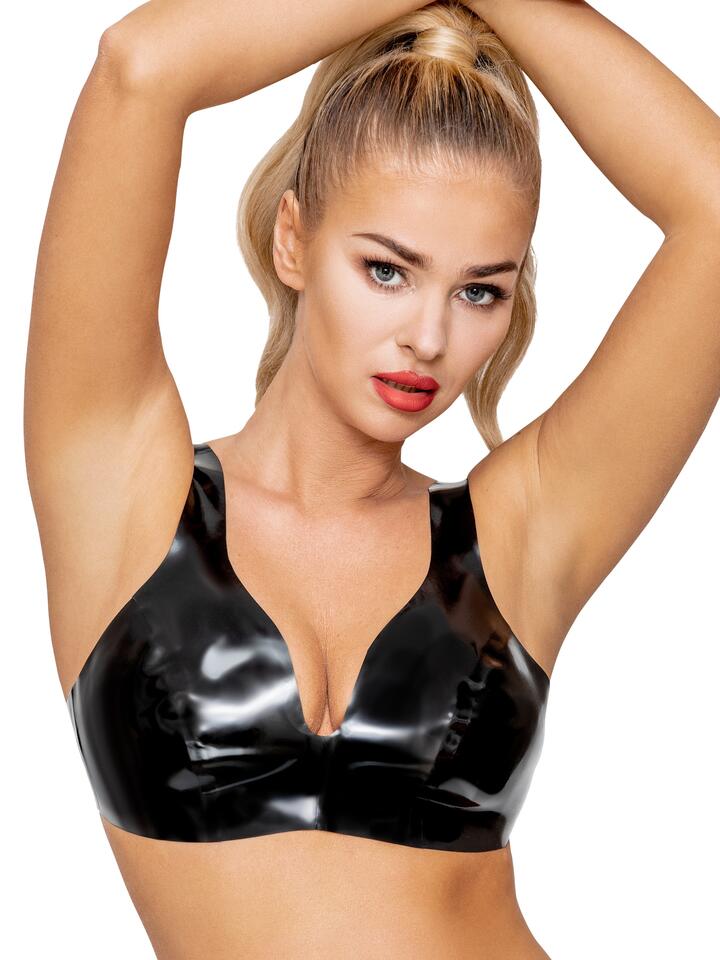 Latex Bustier - XL - Black