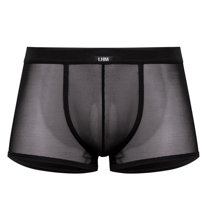 LHM Microfibre & Mesh Boxer Shorts - S / M - Black