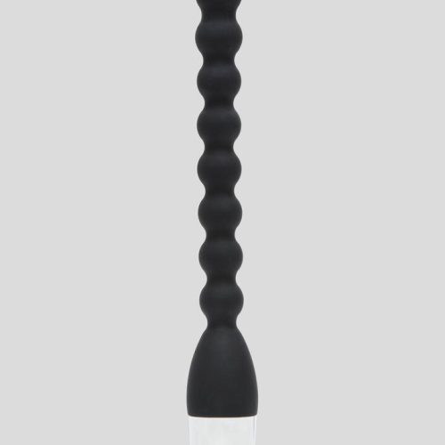 10 Function Extra Quiet Posable Silicone Anal Beads - Black