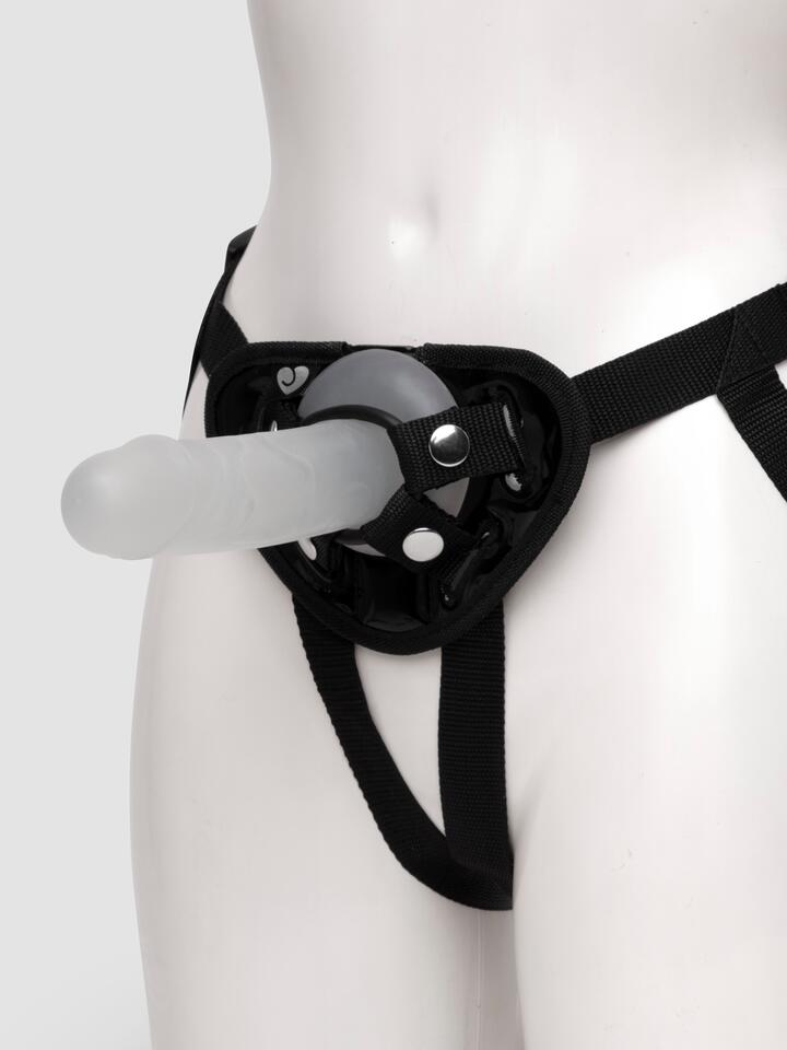 BASICS Strap-On Harness Kit 6 Inch - Clear