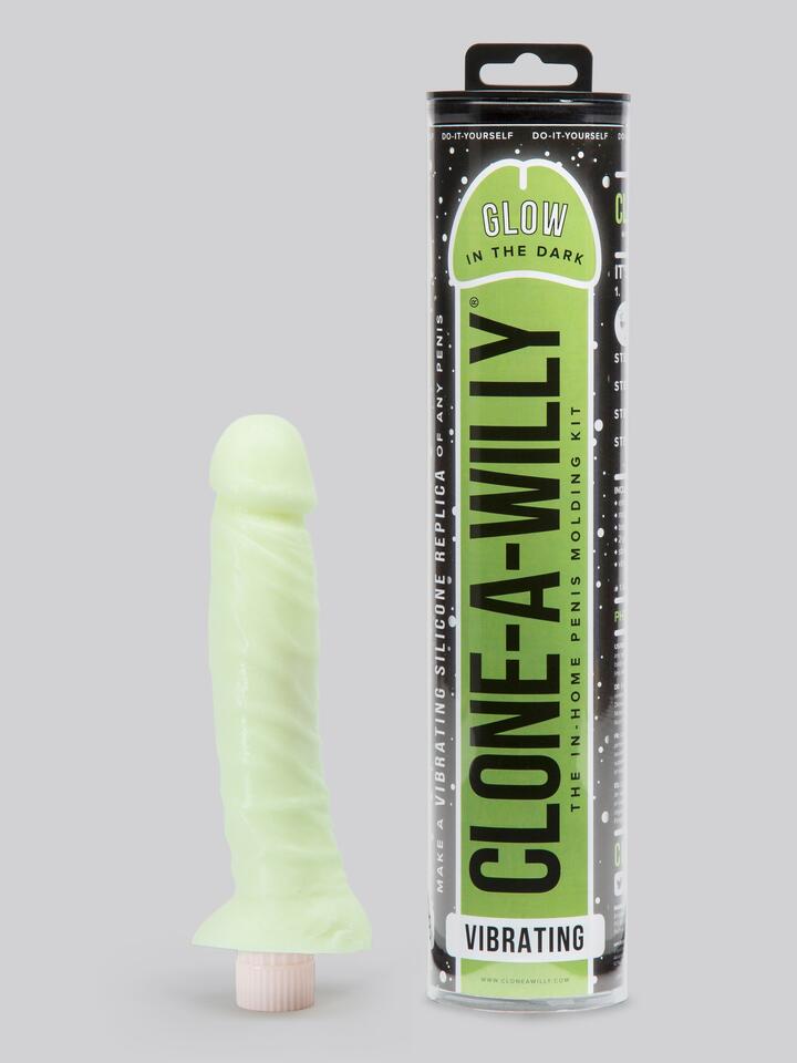 Clone-A-Willy Glow In The Dark Vibrator Moulding Kit Green - Glow