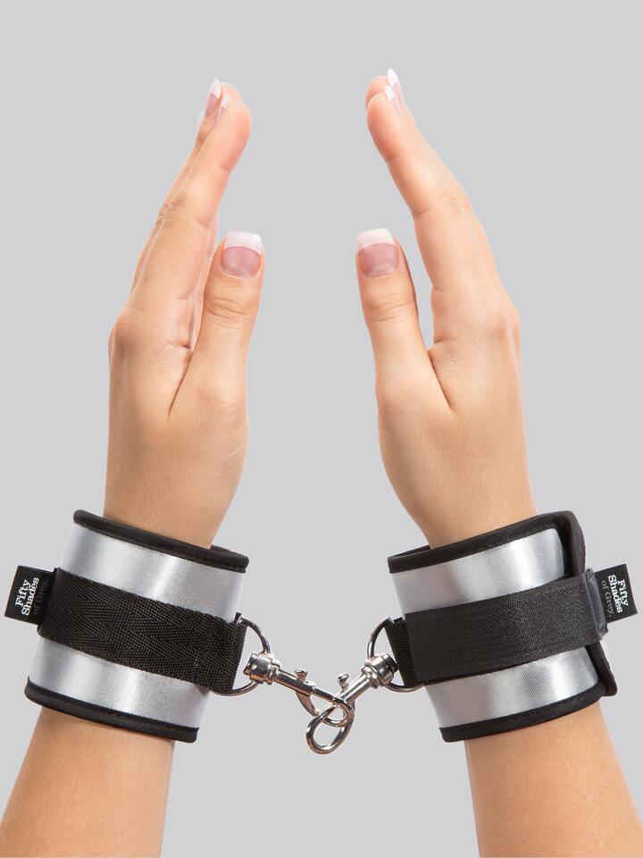 Fifty Shades of Grey Totally His Soft Handcuffs - Silver
