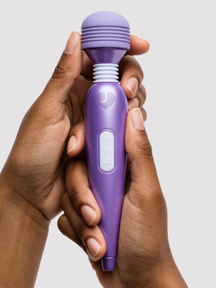 Lovehoney Deluxe Rechargeable Mini Massage Wand Vibrator - Purple