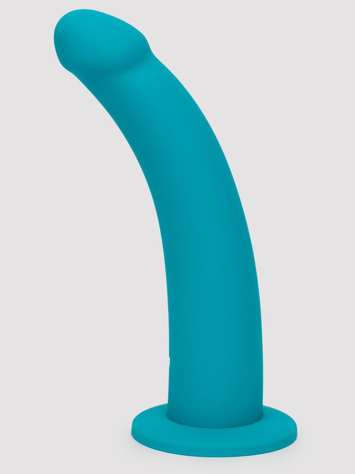 Lovehoney Curved Silicone Suction Cup Dildo 8 Inch - Green