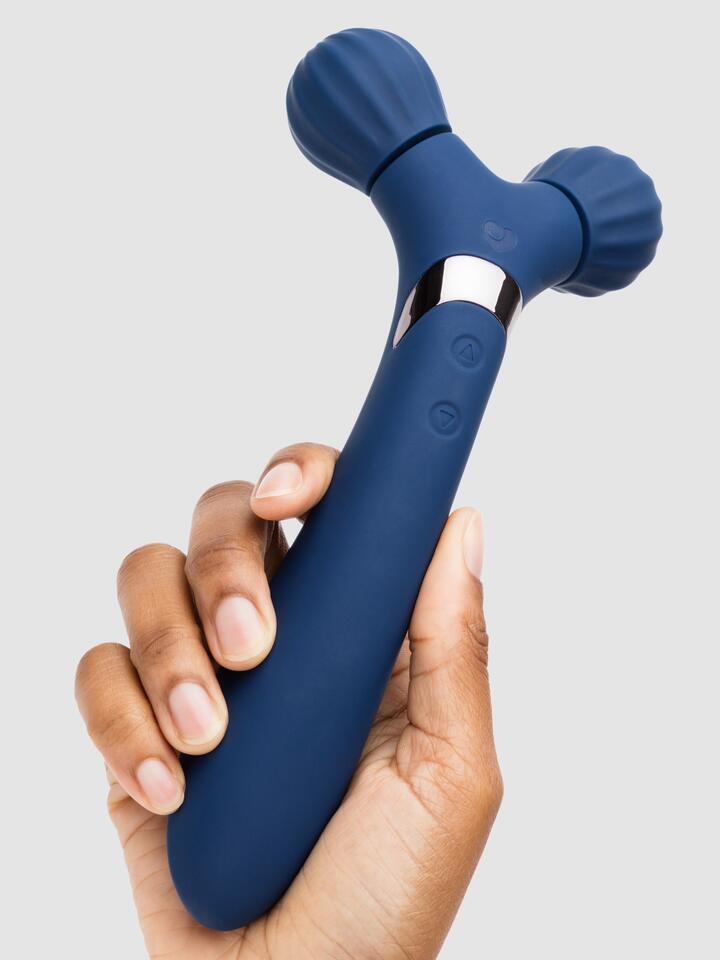 Lovehoney Joy Roller Rechargeable Double-Ended Vibrating Massager - Blue