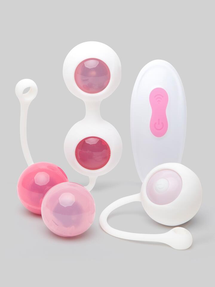 Lovehoney Rechargeable Remote Control Vibrating Kegel Ball Set - Pink