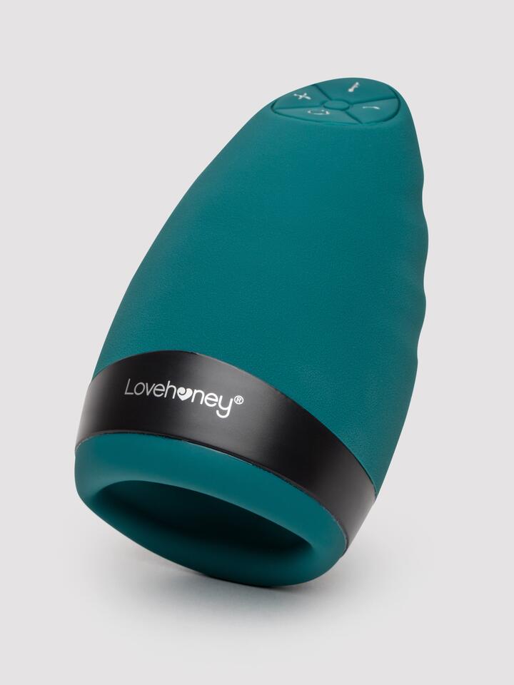 Lovehoney Hot Shot Rechargeable Warming Male Masturbator - Green