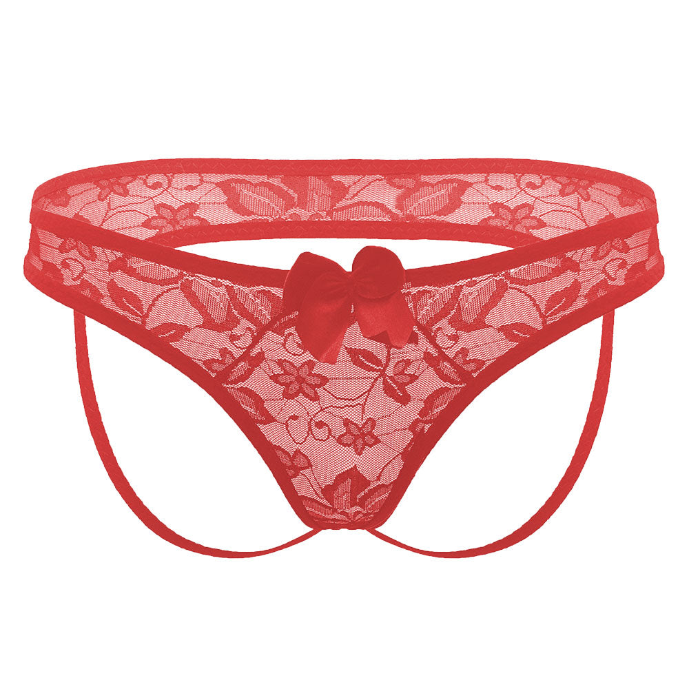 Love In Leather Bumless Lace Panties