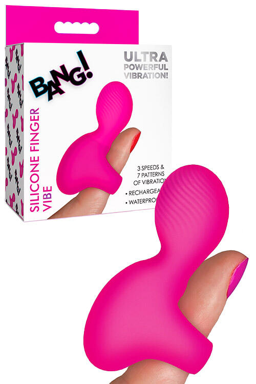 Bang Silicone 3.4" Rechargeable Finger Vibrator