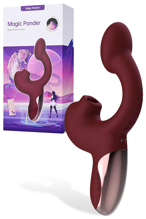 Magic Motion App Controlled 8.2" Licking Rabbit Vibrator