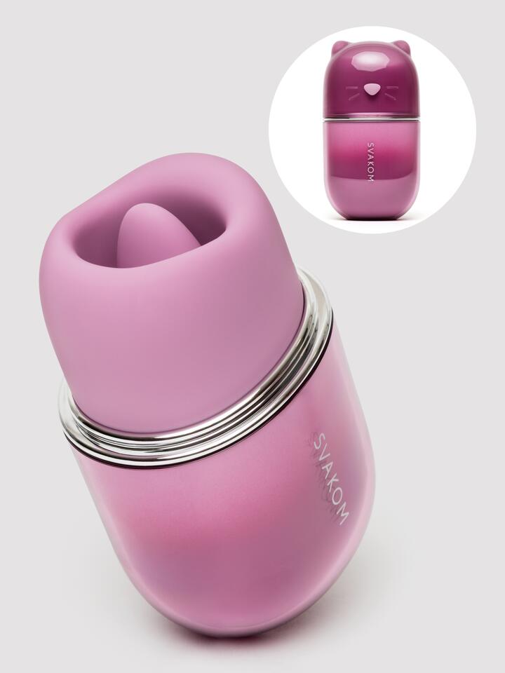 Svakom Hello Kitty App Controlled Licking Clitoral Stimulator with Suction - Purple