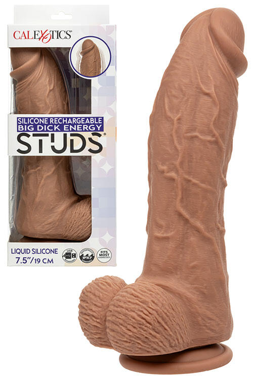 Calexotics Big Dick Energy Studs 9.25" Silicone Vibrating Dildo