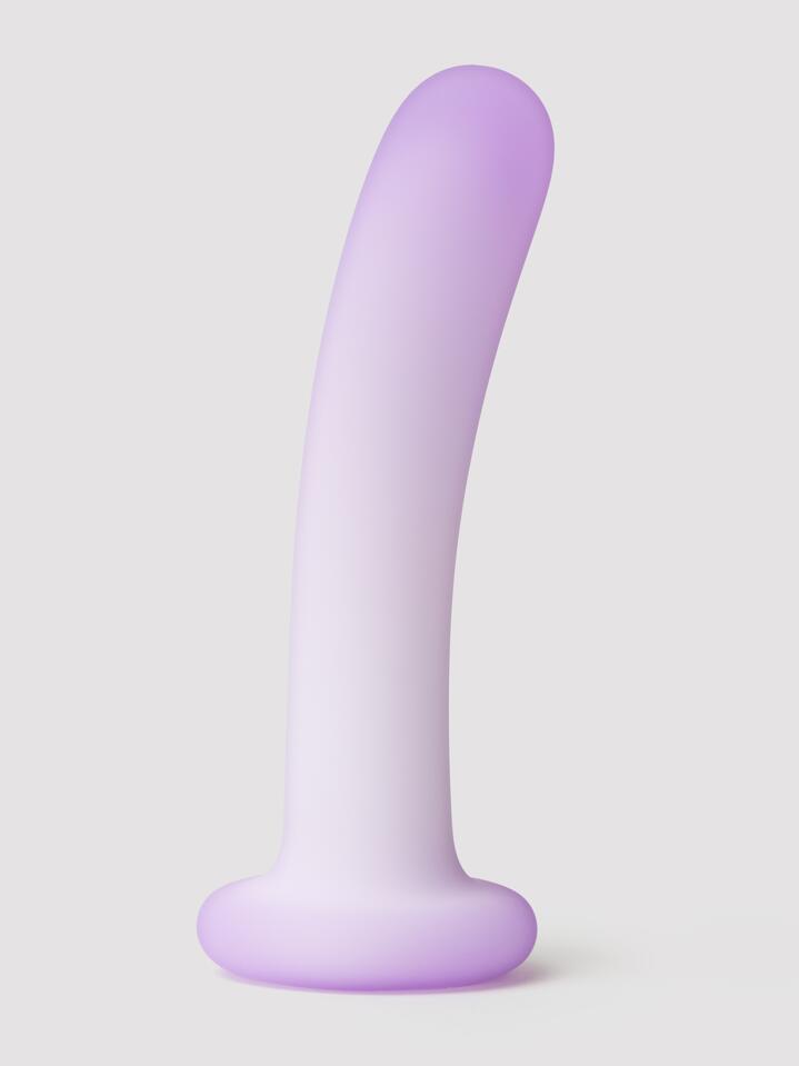Lavender Haze Slender Curved Dildo Vibrator - Purple