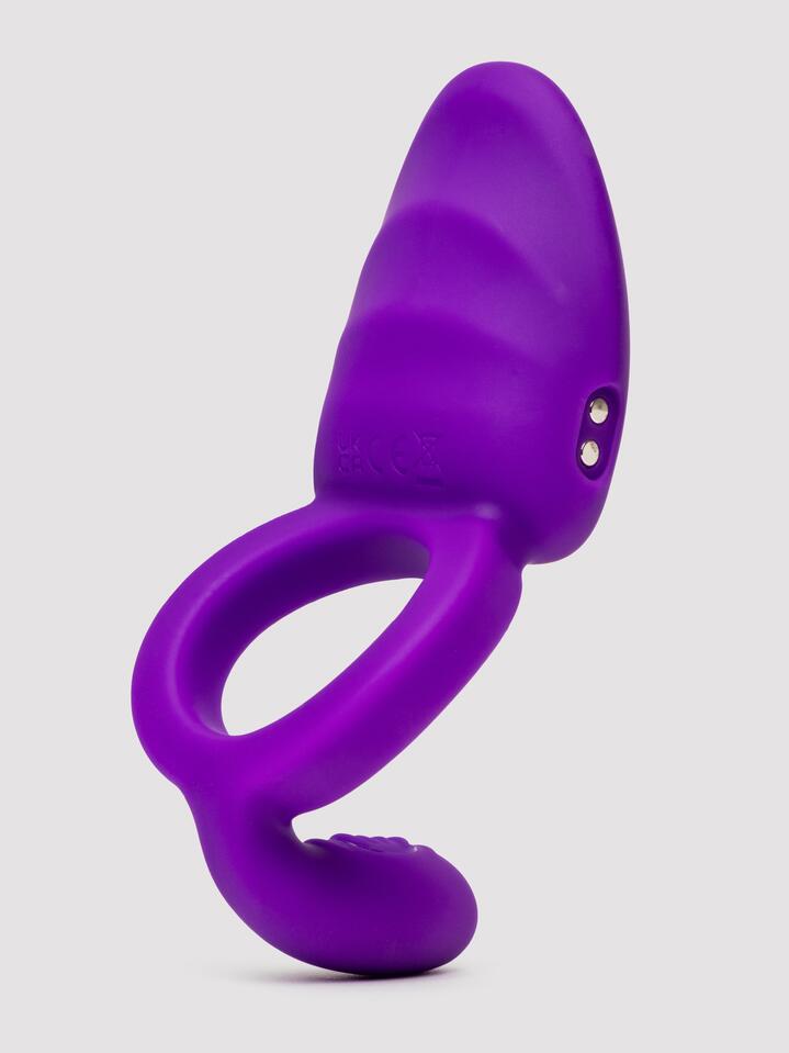 Closer Intimate Passion Rechargeable Dual Stimulation Cock Ring - Purple