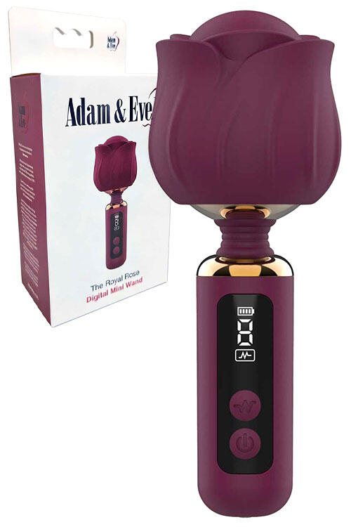 Adam and Eve The Royal Rose 5" Mini Wand Vibrator